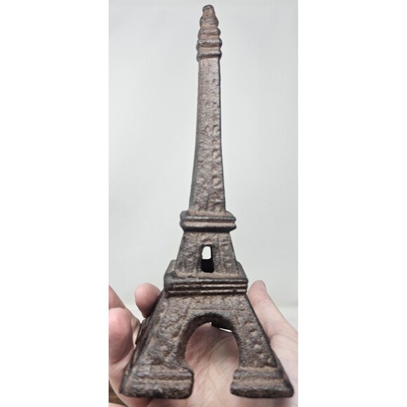 Cast Iron Eiffel Tower Architecture Home Décor French Style Decoration 8" - Picture 3 of 9